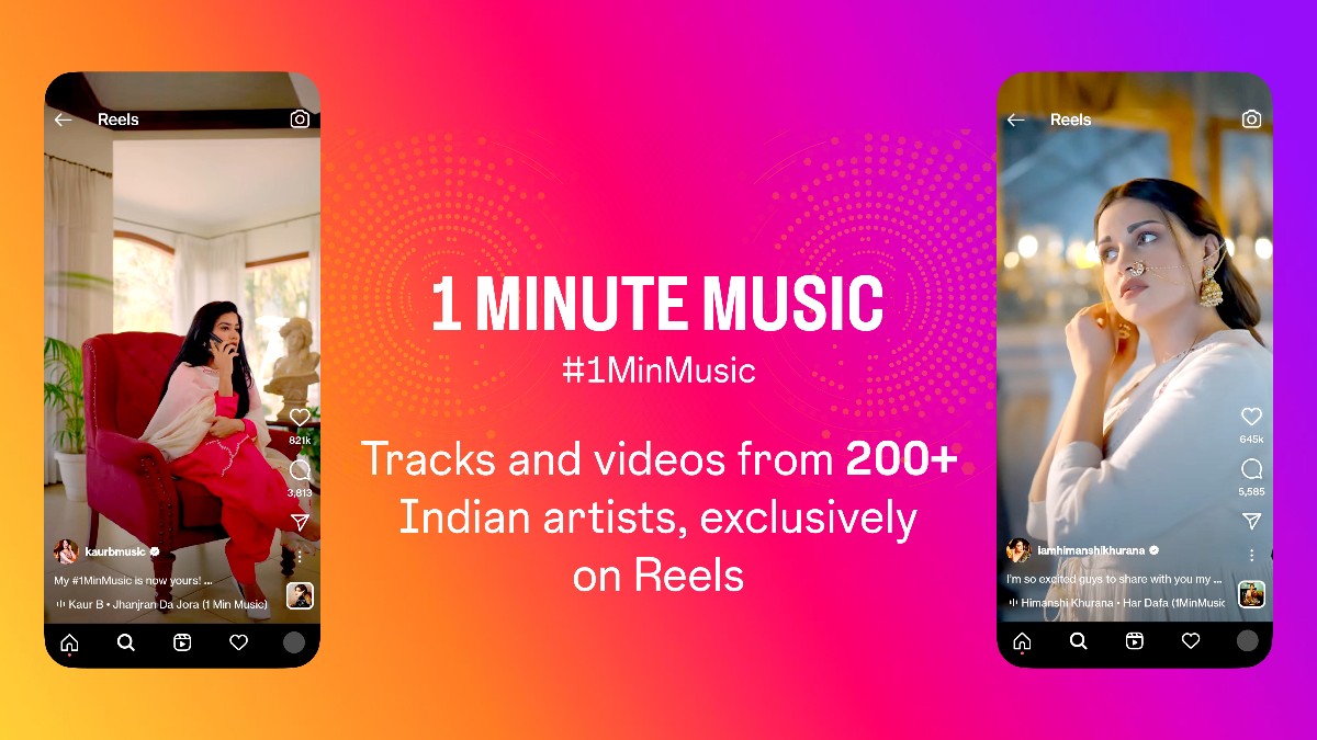 1 Minite Music lanzado para Instagram Reels en India