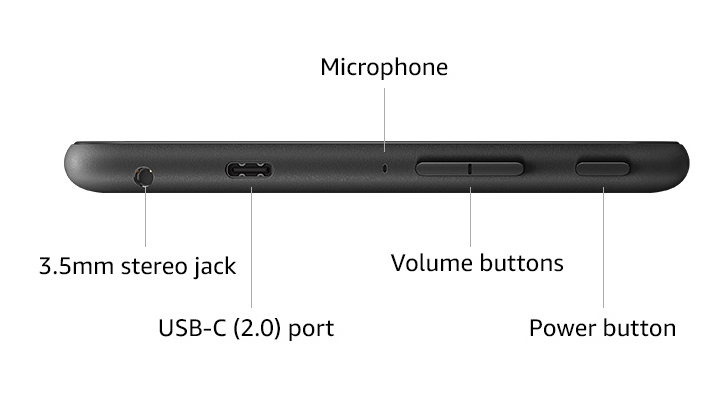 La tableta Fire 7 cuenta con USB-C.
