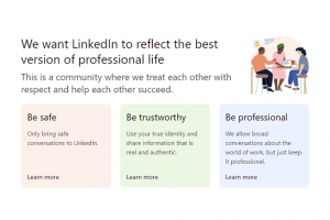LinkedIn está actualizando las pautas de la comunidad profesional para reflejar mejor lo que no está permitido en la aplicación