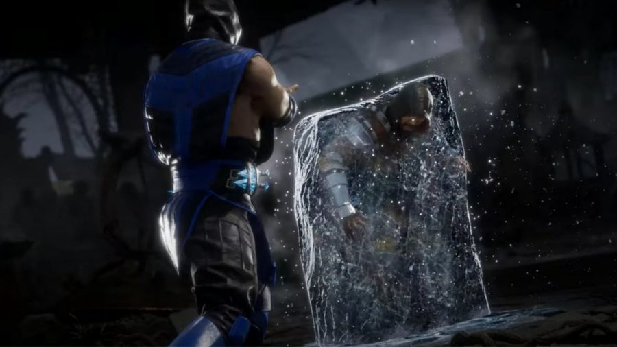 Sub Zero realiza uno de sus Mortal Kombat Fatalities