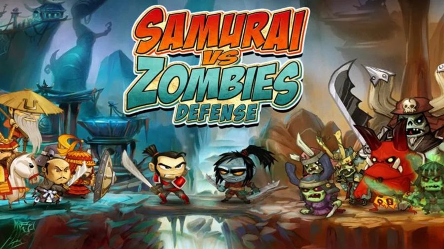 Samurai lucha contra zombies