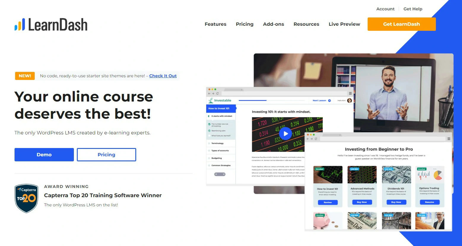 Software de creación de cursos en línea Leandash