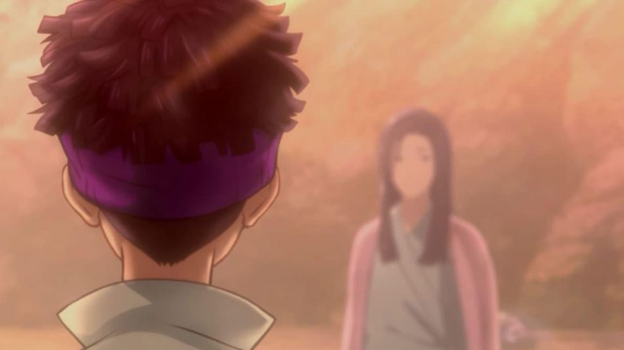 Captura de pantalla de Ryo hablando con su madre justo antes de encontrarse con su triste muerte en Digimon Survive