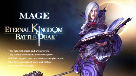 Clases de Eternal Kingdom Battle Peak: arte clave para el juego Eternal Kingdom Battle Peak muestra el tipo de clase conocido como Sage