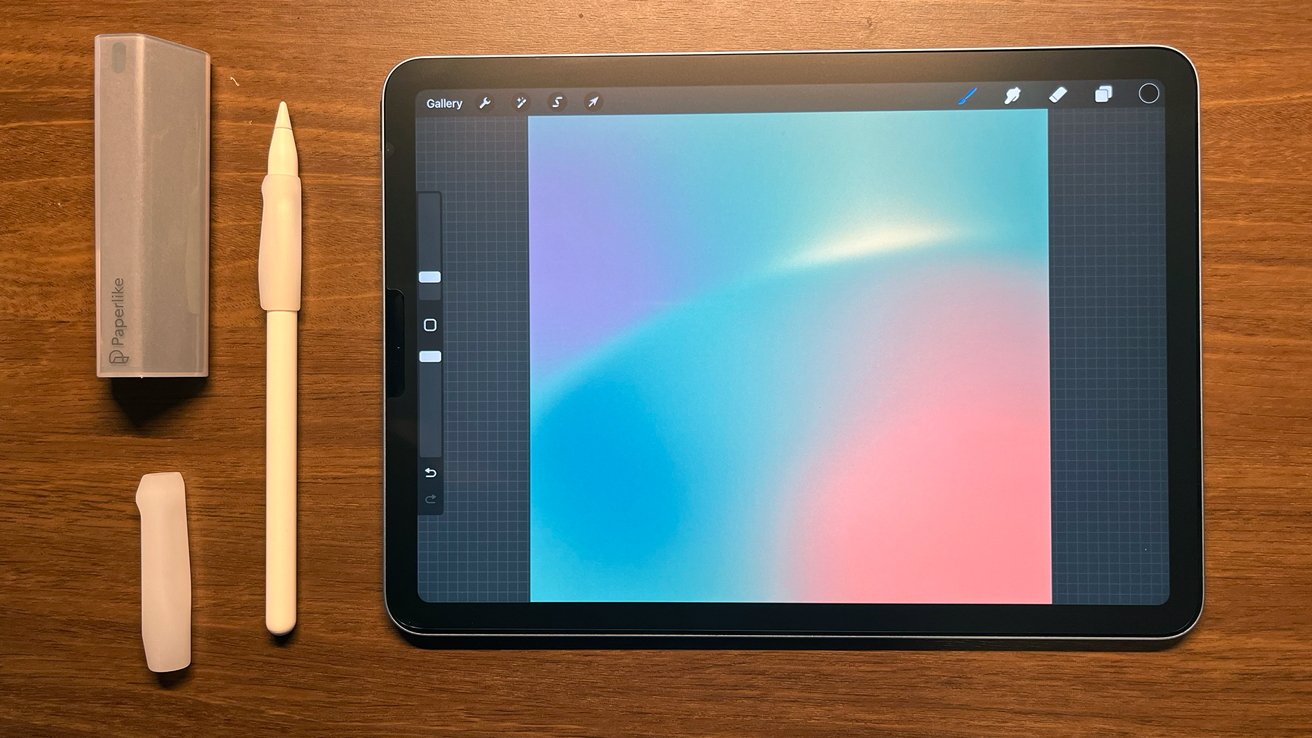 Revisión de Paperlike 2.1 usar Apple Pencil y iPad se parece más a