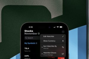 iOS 16.2 trae nuevas opciones de lista de observación a la aplicación Stocks y a los widgets de la pantalla de inicio
