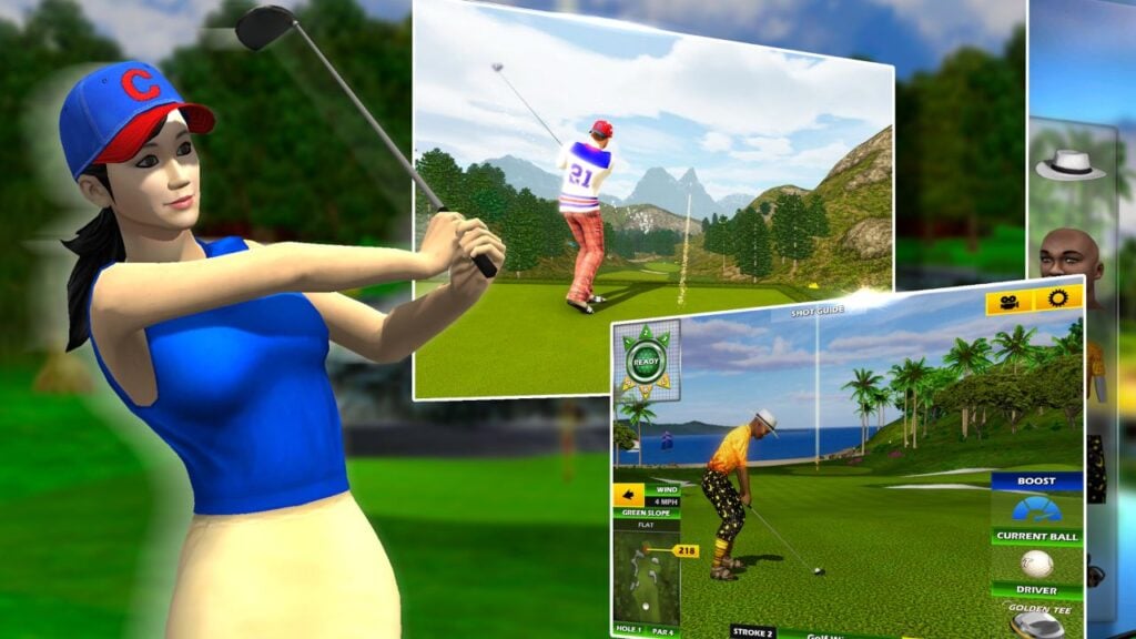 Imagen para una entrada en nuestra mejor característica de Android Gold Games.  Una captura de pantalla de Gold Tee Golf.