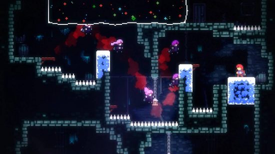 Lanzamientos independientes de Nintendo Switch 2-23: una captura de pantalla muestra el juego de plataformas pixelado Celeste