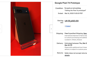 Alguien vendió un «prototipo de Pixel 7a» en eBay